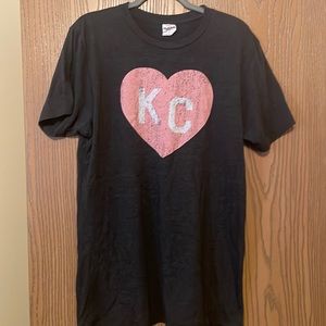 Charlie Hustle breast cancer tee